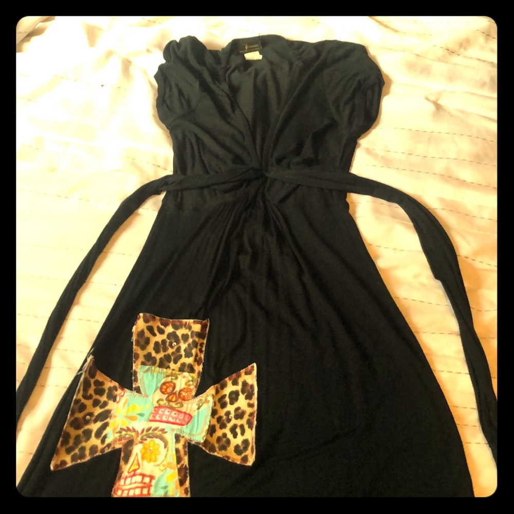 Dia de los Muertos little black dress.
